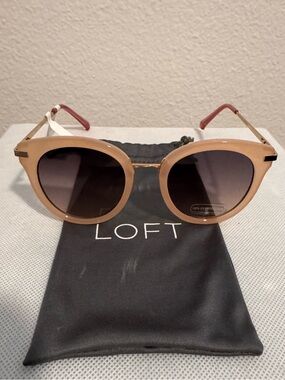 LOFT Round Sunglasses in Beige Frame with Dark Lenses. Bought 5 yrs ago